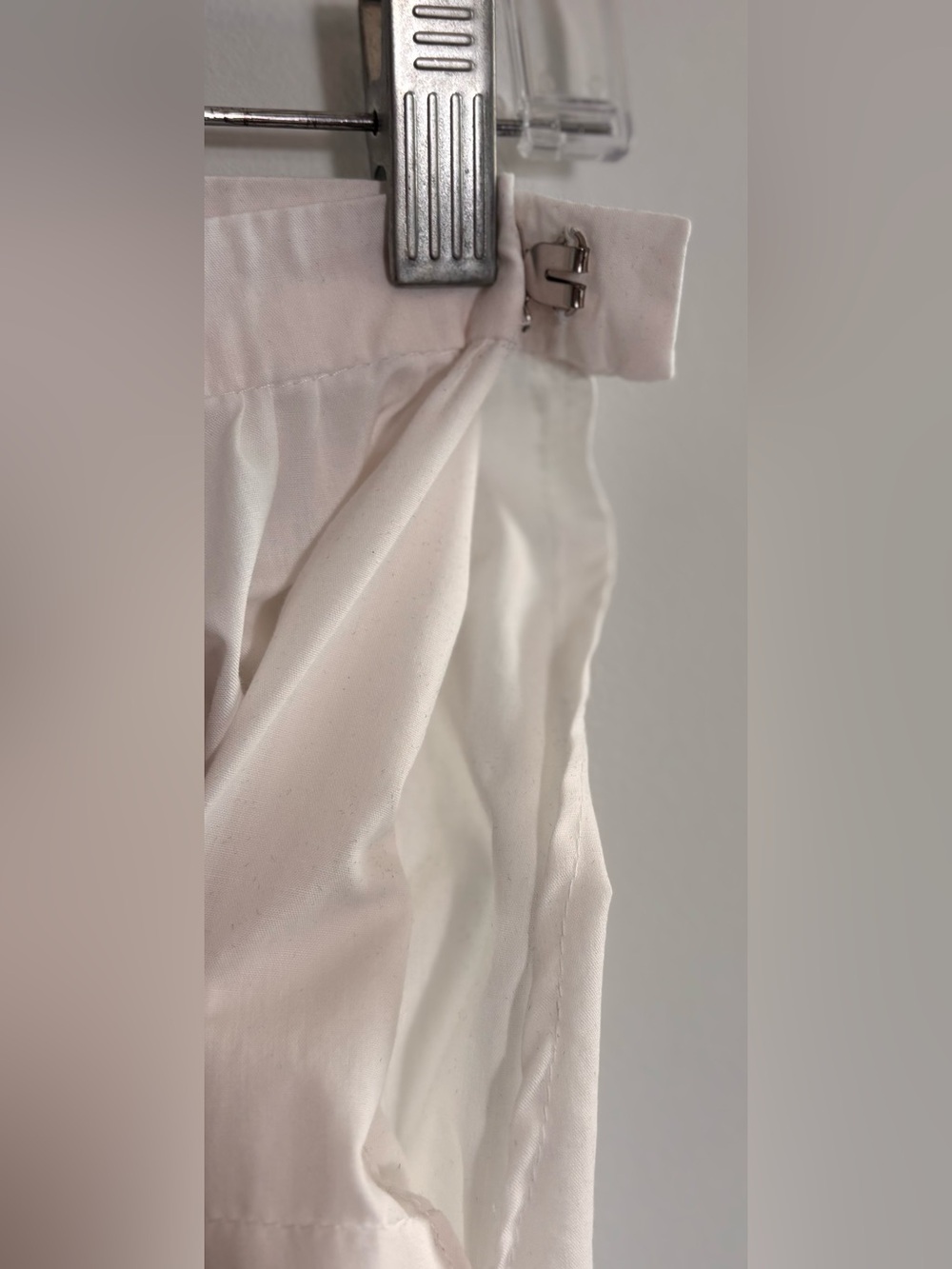 Homemade White Cotton Victorian Style Maxi Skirt Lace Trim Pleated Hem - Picture 5 of 5